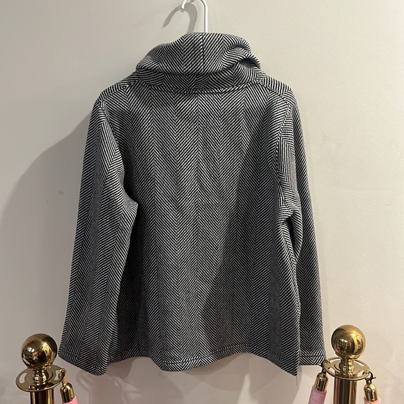 Women's Black and White J CREW TURTLENECK Sweater - Picture 4 of 5